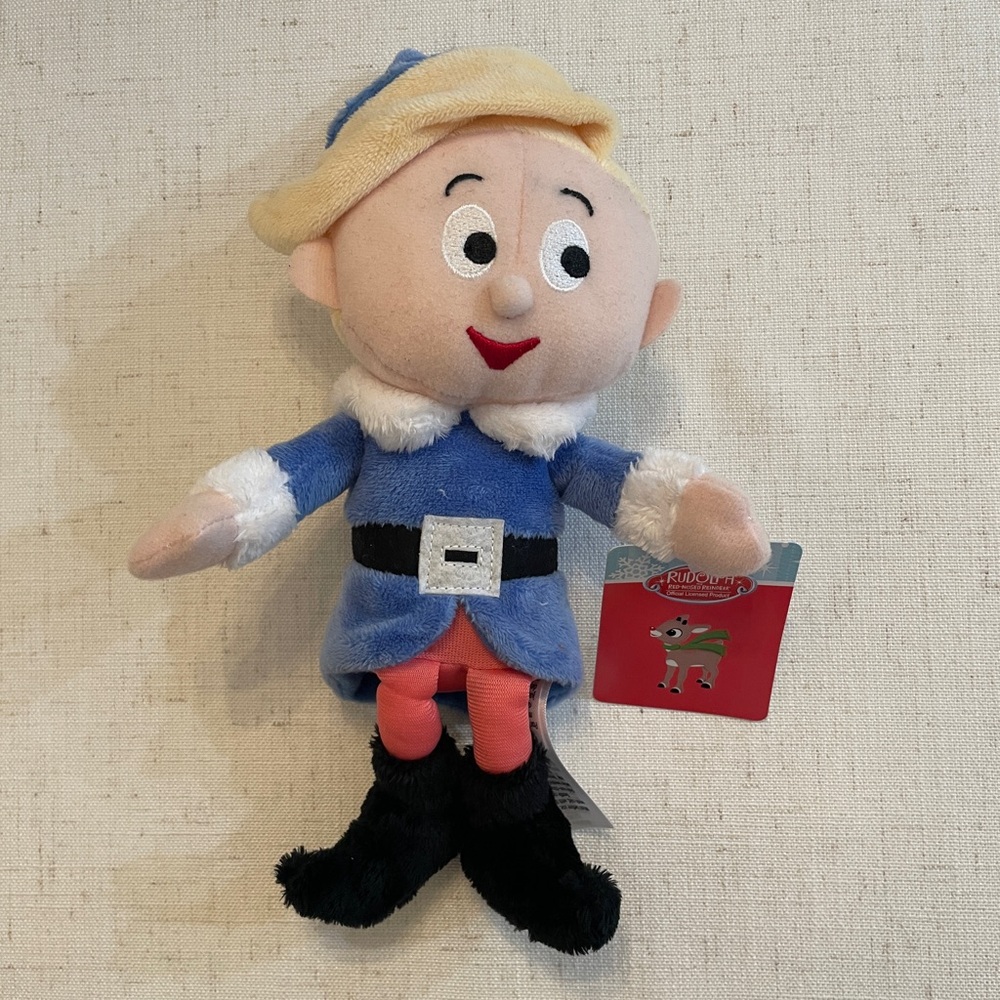 Hermey Elf Plush Doll Rudolph the Red-Nosed Reindeer NWT